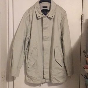 Nautica unlined 100 Percent Cotton Mens Large Khaki Jacket Brand New RN 67835